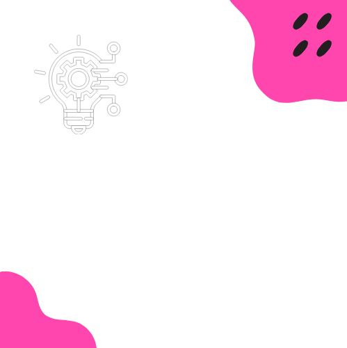 Cog and circuit icon symbolising activation, production and implementation.