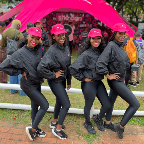 9 Yard Marketing campus activation with promoters interacting with students.